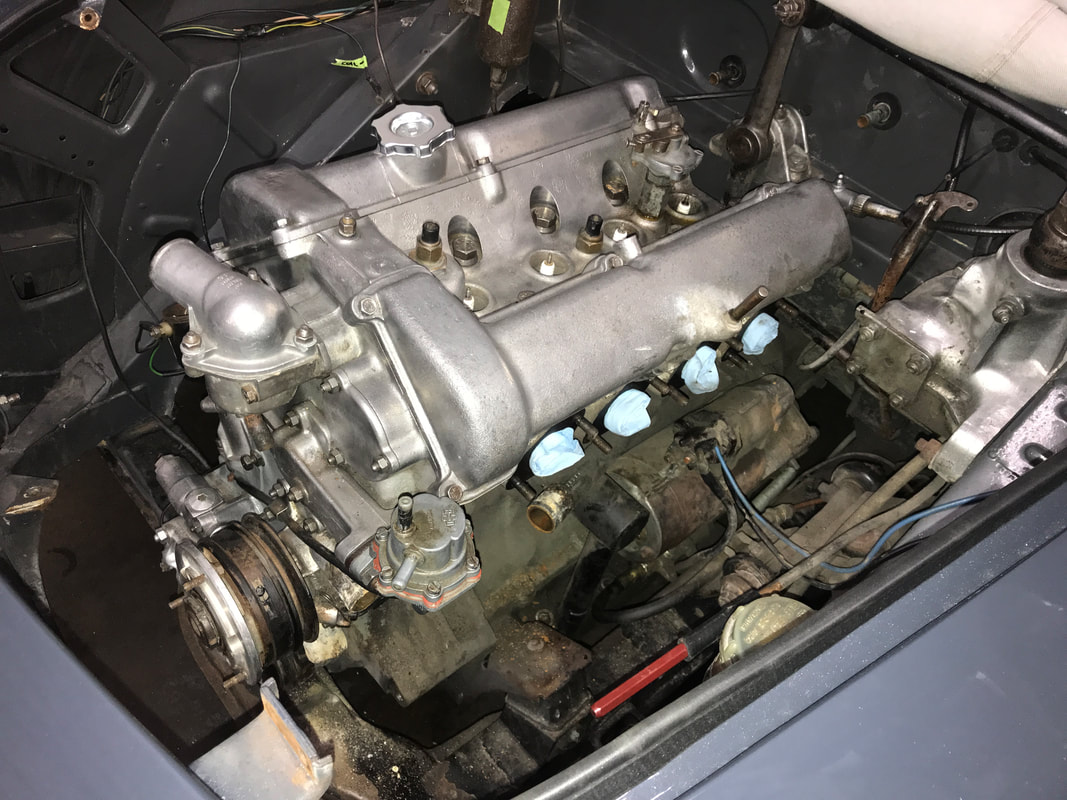  1963 FIAT OSCA 1600S Cabriolet - Engine Bay Before Restoration 3 - ALFA ITALIA
